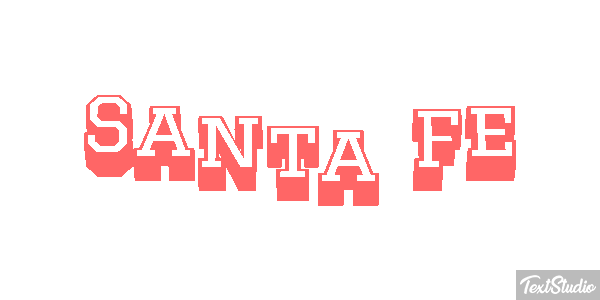 Santa Fe Efecto de texto