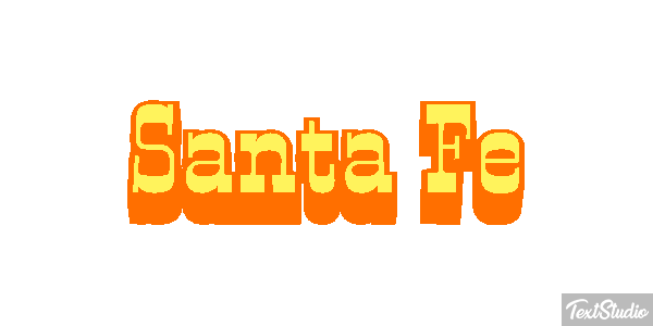 Santa Fe Efecto de texto
