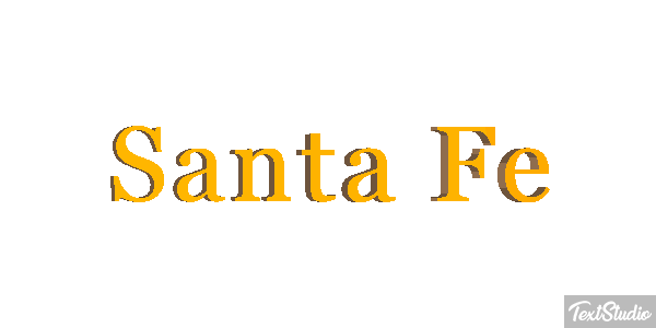 Santa Fe Efecto de texto