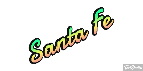 Santa Fe Efecto de texto