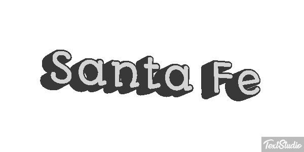 Santa Fe Efecto de texto