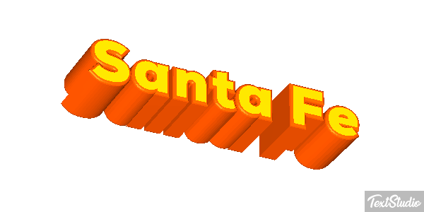Santa Fe Efecto de texto