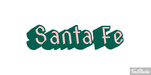 Santa Fe Efecto de texto