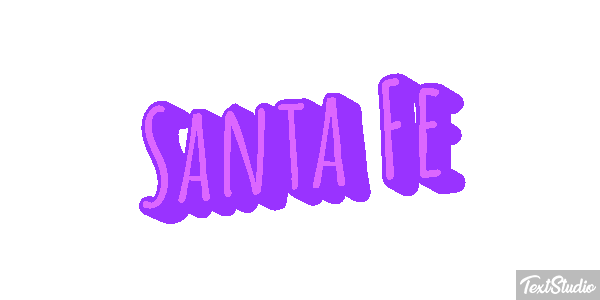 Santa Fe Efecto de texto