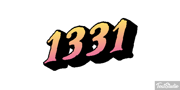1331 Text effect