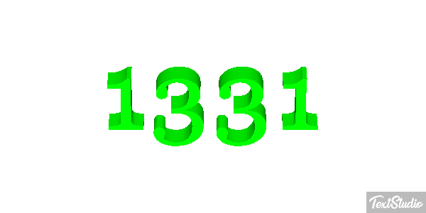 1331 Text effect