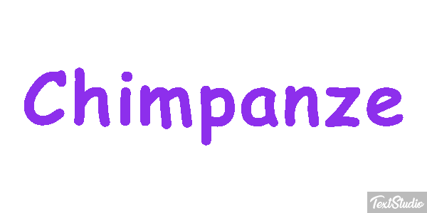 Chimpanzé Efeito do texto