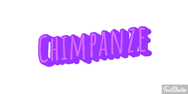 Chimpanzé Efeito do texto