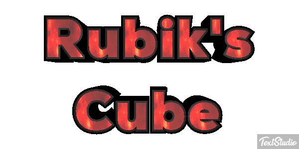 Rubik's Cube Efecto de texto