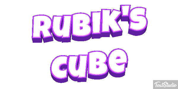 Rubik's Cube Efecto de texto