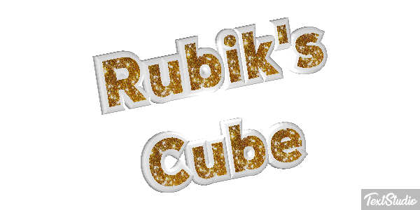 Rubik's Cube Efecto de texto