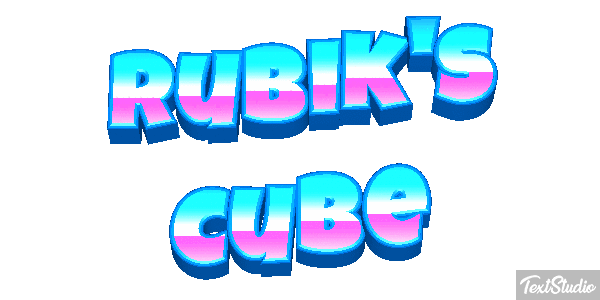 Rubik's Cube Efecto de texto