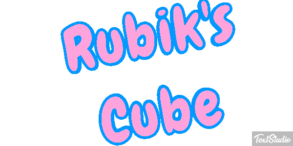 Rubik's Cube Efecto de texto