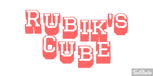 Rubik's Cube Efecto de texto