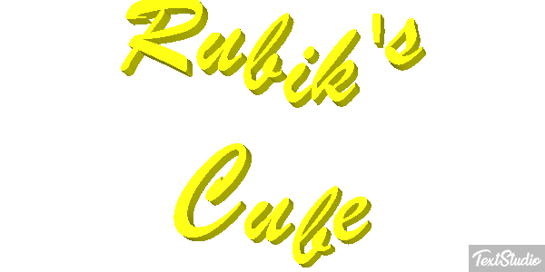 Rubik's Cube Efecto de texto