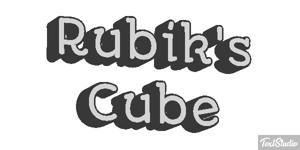 Rubik's Cube Efecto de texto