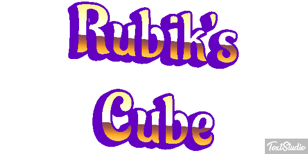Rubik's Cube Efecto de texto