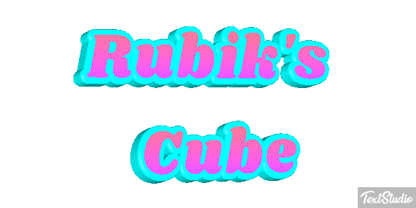 Rubik's Cube Efecto de texto