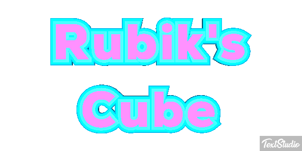 Rubik's Cube Efecto de texto