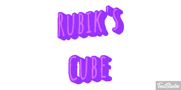 Rubik's Cube Efecto de texto