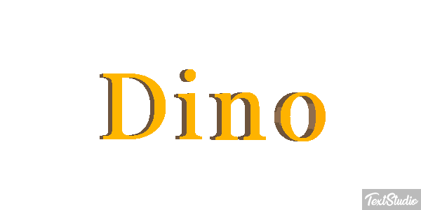 Dino Effetto testo