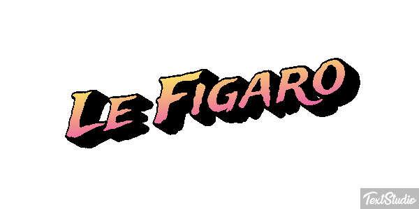 Le Figaro Text effect