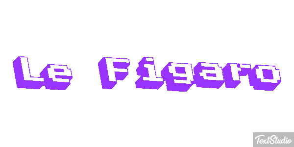 Le Figaro Text effect