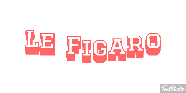Le Figaro Text effect