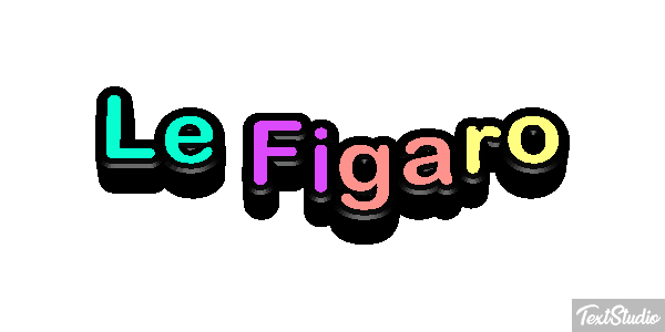 Le Figaro Text effect