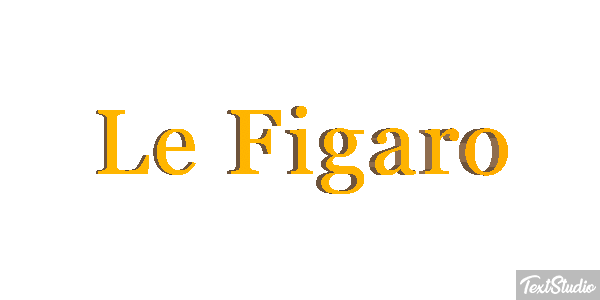 Le Figaro Text effect