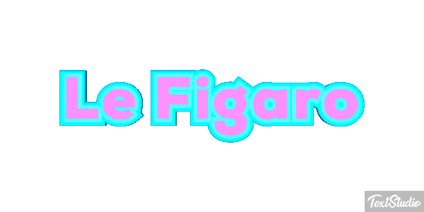 Le Figaro Text effect