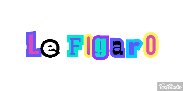 Le Figaro Text effect