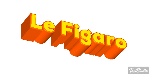 Le Figaro Text effect