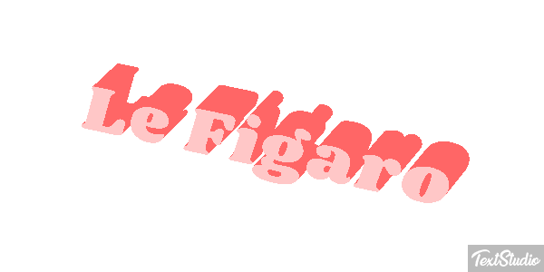 Le Figaro Text effect