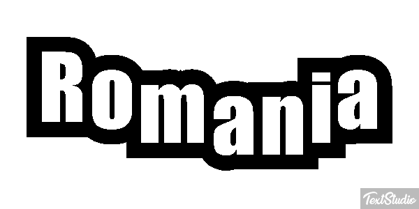 Romania Text effect