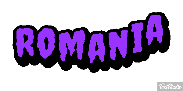 Romania Text effect