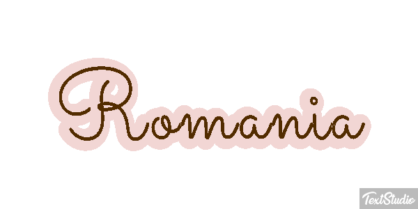 Romania Text effect