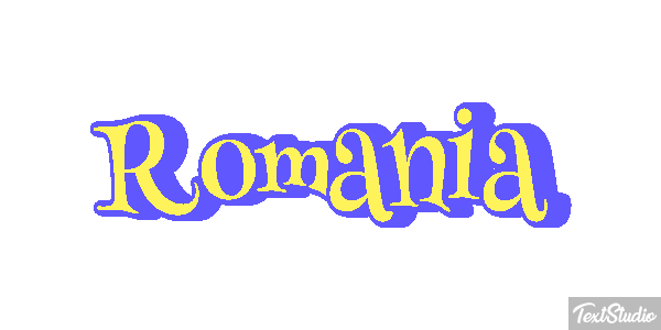 Romania Text effect