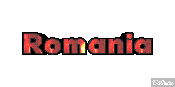 Romania Text effect