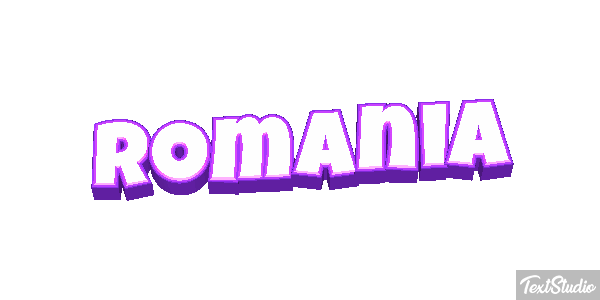 Romania Text effect