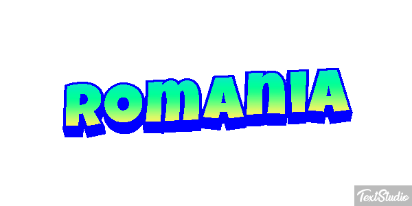 Romania Text effect