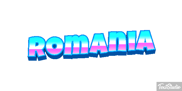 Romania Text effect