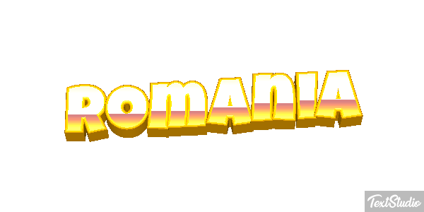 Romania Text effect