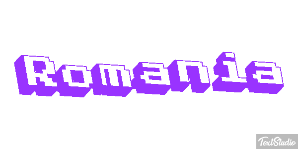 Romania Text effect