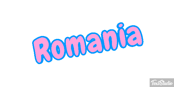 Romania Text effect