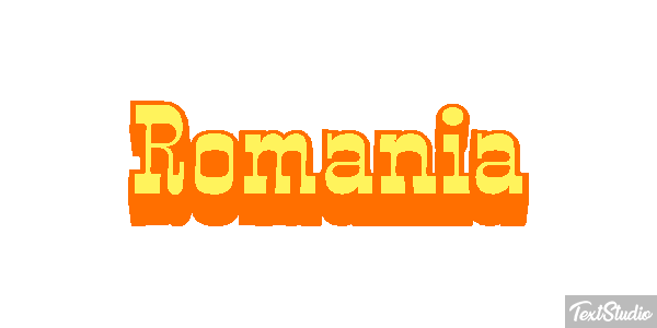 Romania Text effect