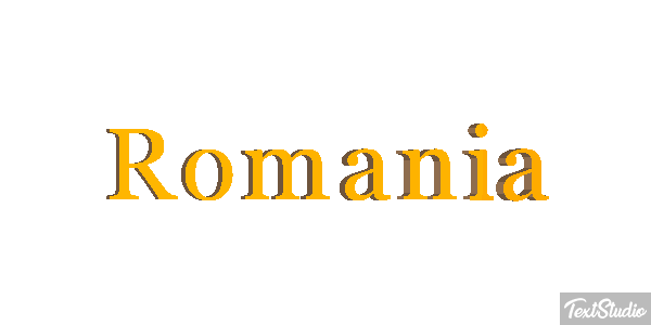 Romania Text effect
