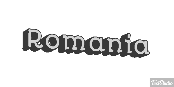 Romania Text effect