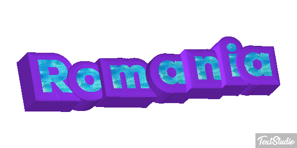 Romania Text effect