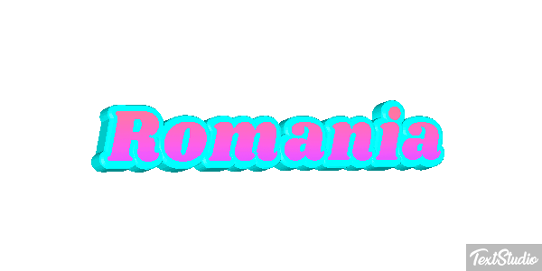 Romania Text effect